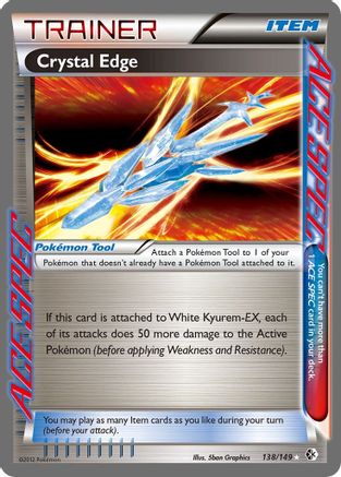 Boundaries Crossed 138 Crystal Edge - Holofoil - Rare Ace