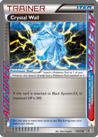 Boundaries Crossed 139 Crystal Wall - Holofoil - Rare Ace