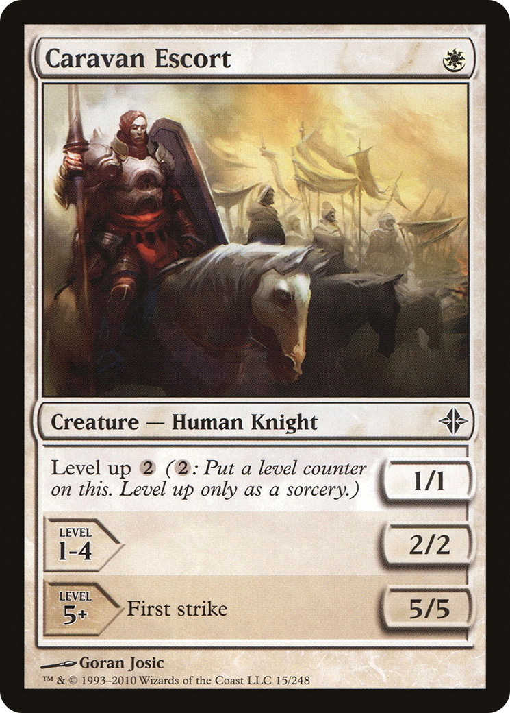 Rise of the Eldrazi - (ROE-015) - Caravan Escort Foil