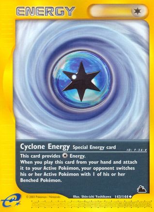 Skyridge 143 Cyclone Energy - Reverse Holofoil - Uncommon