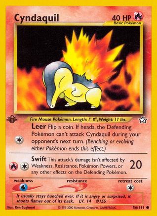 Neo Genesis 056/111 Cyndaquil (56) - 1st Edition - Common