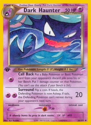 Neo Destiny 036/105 Dark Haunter - Unlimited - Uncommon