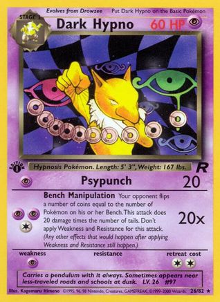 Team Rocket 026/82 Dark Hypno (26) - Unlimited - Rare
