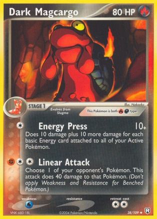 Team Rocket Returns 038 Dark Magcargo - Uncommon