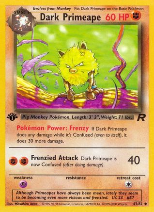 Team Rocket 043/82 Dark Primeape - Unlimited - Uncommon