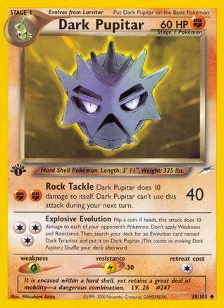 Neo Destiny 038/105 Dark Pupitar - Unlimited - Uncommon