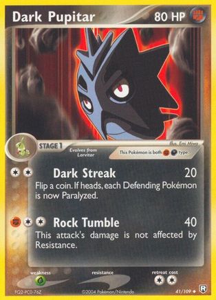 Team Rocket Returns 041/109 Dark Pupitar - Uncommon