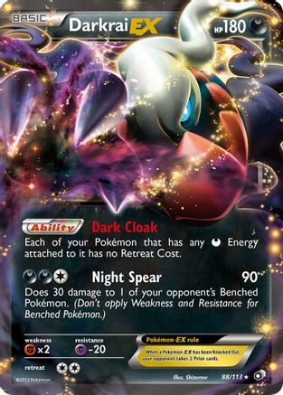 Legendary Treasures 088/113 Darkrai EX - Holofoil - Ultra Rare