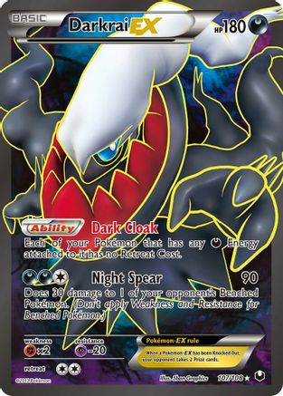 Dark Explorers 107 Darkrai EX (107 Full Art) - Holofoil - Ultra Rare