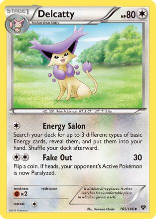 XY Base Set 105 Delcatty - Uncommon