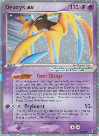 Deoxys 098 Deoxys ex (Attack Forme) - Holofoil - Ultra Rare
