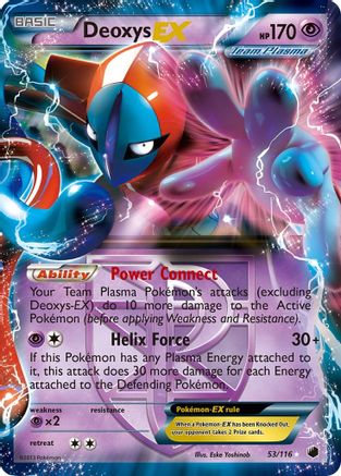 Plasma Freeze 053 Deoxys EX (Team Plasma) - Holofoil - Ultra Rare