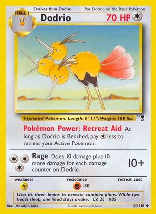 Legendary Collection 041 Dodrio - Reverse Holofoil - Uncommon