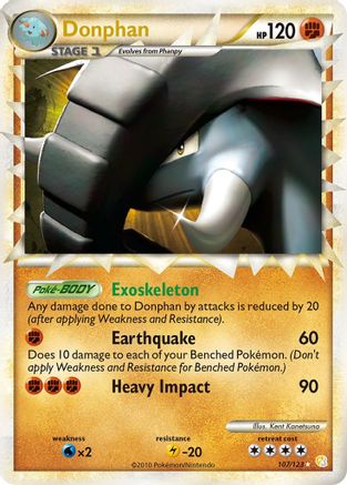 HeartGold SoulSilver 107 Donphan (Prime) - Holofoil - Ultra Rare