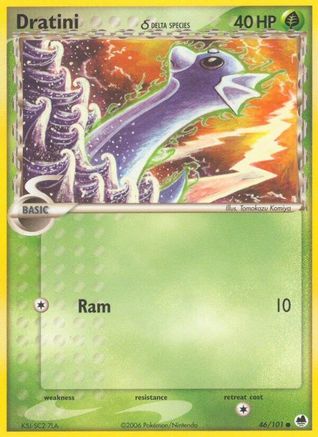 Dragon Frontiers 046 Dratini (Delta Species) - Reverse Holofoil - Common