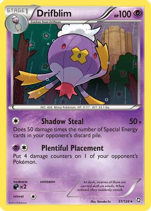 Dragons Exalted 051 Drifblim - Reverse Holofoil - Rare
