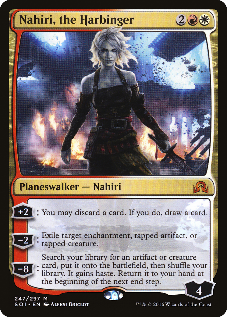 Shadows over Innistrad - (SOI-247) - Nahiri, the Harbinger Foil