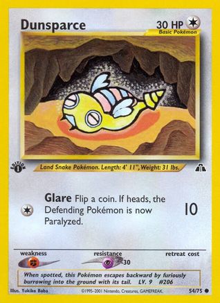 Neo Discovery 054/75 Dunsparce - 1st Edition - Common