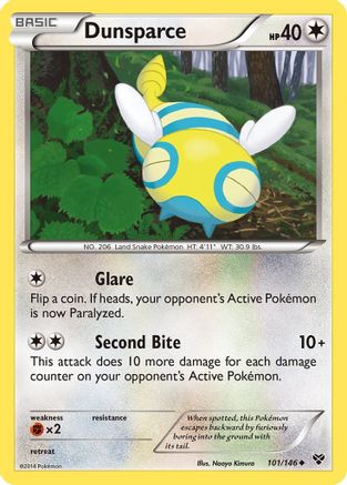 XY Base Set 101 Dunsparce - Uncommon
