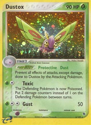 Ruby and Sapphire 006 Dustox - Reverse Holofoil - Holo Rare