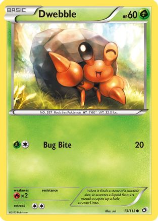 Legendary Treasures 013 Dwebble - Reverse Holofoil - Common