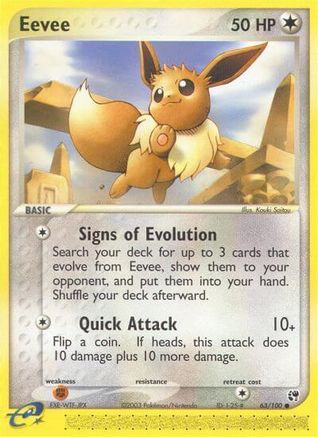 Sandstorm 063 Eevee - Reverse Holofoil - Common