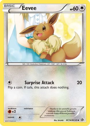Legendary Treasures Radiant Collection RC14/RC25 Eevee - Holofoil - Uncommon