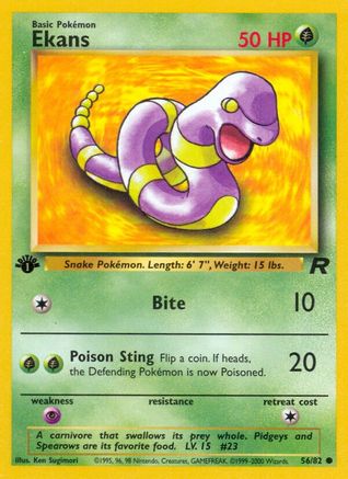 Team Rocket 056/82 Ekans - Unlimited - Common