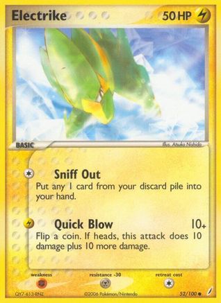 Crystal Guardians 052/100 Electrike - Common
