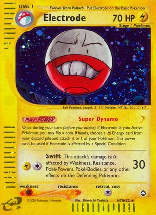 Aquapolis 0H7 Electrode (H7) - Holofoil - Holo Rare
