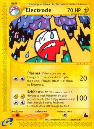 Skyridge 036 Electrode - Reverse Holofoil - Uncommon