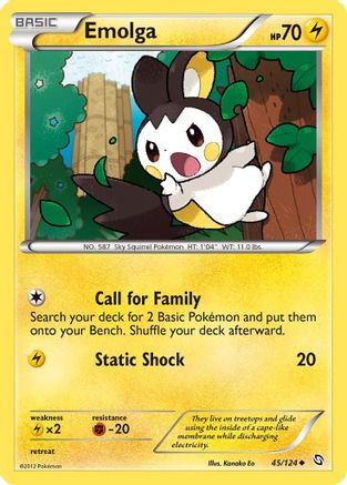 Dragons Exalted 045 Emolga - Uncommon