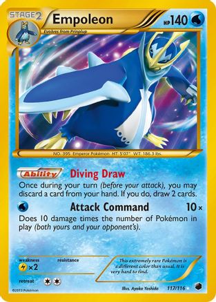 Plasma Freeze 117 Empoleon (117 Secret Rare) - Holofoil - Secret Rare