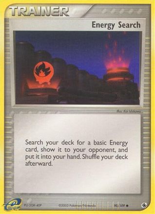 Ruby and Sapphire 090 Energy Search - Reverse Holofoil - Common