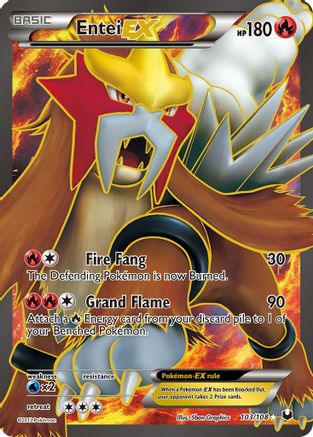Dark Explorers 103 Entei EX (103 Full Art) - Holofoil - Ultra Rare