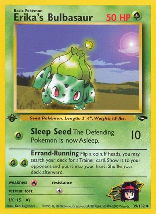 Gym Challenge 039/132 Erika's Bulbasaur - Unlimited - Uncommon