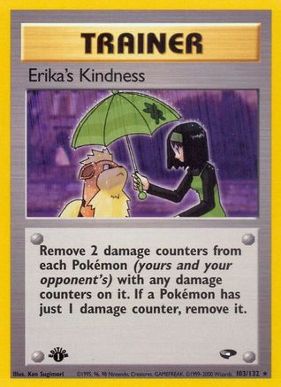 Gym Challenge 103/132 Erika's Kindness - Unlimited - Rare