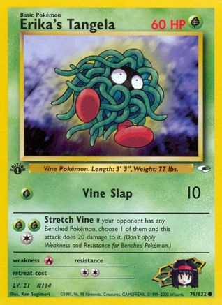 Gym Heroes 079/132 Erika's Tangela - 1st Edition - Common
