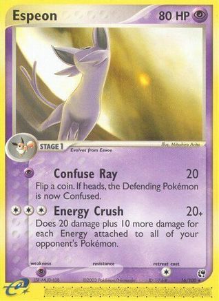 Sandstorm 016 Espeon - Reverse Holofoil - Rare