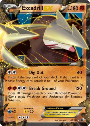 Legendary Treasures 082 Excadrill EX - Holofoil - Ultra Rare