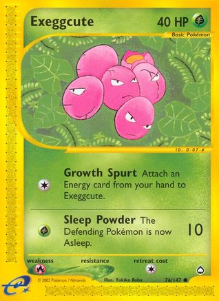 Aquapolis 076/147 Exeggcute (76) - Reverse Holofoil - Common