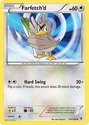 Boundaries Crossed 107 Farfetch'd - Reverse Holofoil - Uncommon