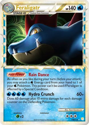 HeartGold SoulSilver 108 Feraligatr (Prime) - Holofoil - Ultra Rare