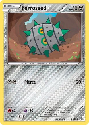 Emerging Powers 071 Ferroseed (71) - Reverse Holofoil - Common