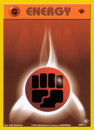 Neo Genesis 106/111 Fighting Energy - 1st Edition - Common