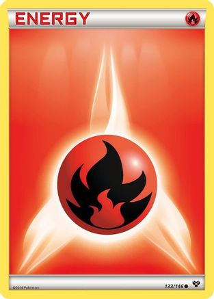 XY Base Set 133 Fire Energy - Common