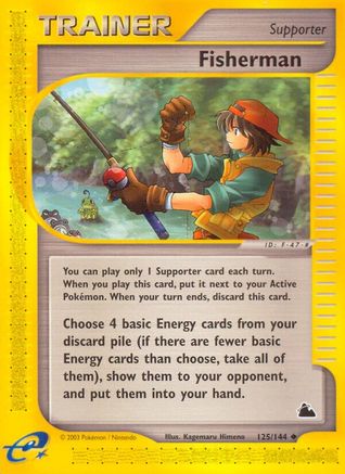 Skyridge 125 Fisherman - Reverse Holofoil - Uncommon
