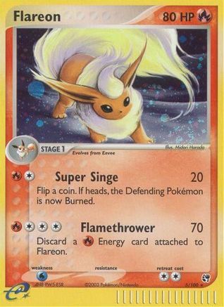 Sandstorm Flareon - Holofoil - Holo Rare