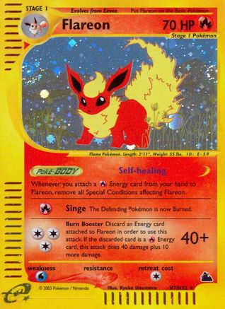 Skyridge 0H7 Flareon (H7) - Holofoil - Holo Rare