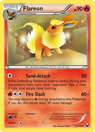Dark Explorers 012 Flareon - Reverse Holofoil - Uncommon